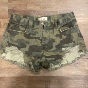 We the free army high waisted shorts